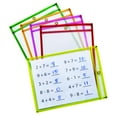 thumbnail image 1 of Pacon Dry Erase Pockets, 5 Assorted Neon Colors, 9" x 12", 10 Pockets, 1 of 3