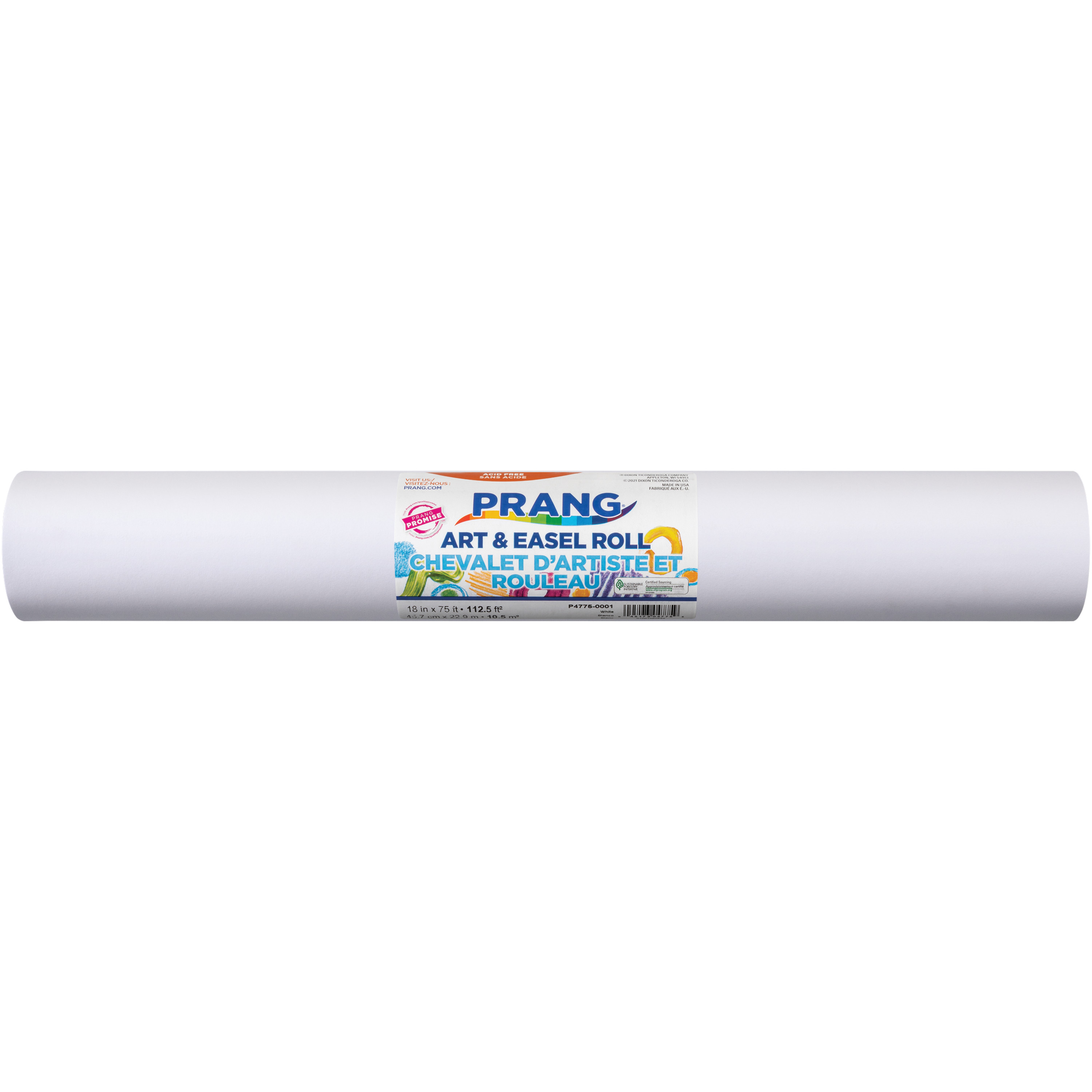 Pacon Easel Roll, 18-Inch x 75-Feet, White, 1 Roll of Paper - image 1 of 7