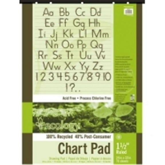 Pacon Ecololgy Unruled Recycled Chart Pads
