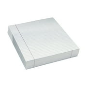 Pacon Composition Paper, White, Red Margin, 3/8 Ruled, 8-1/2 x 11, 500 Sheets