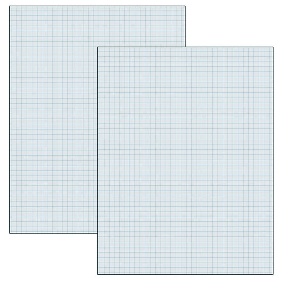 Pacon Graphing Paper, White, 1/4" Quadrille Ruled, 8-1/2" x 11", 500 Sheets Per Pack, 2 Packs