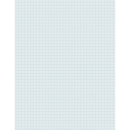 Pacon Graphing Paper, White, 1/4" Quadrille Ruled, 8-1/2" x 11", 500 Sheets