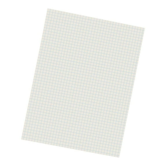 Pacon Grid Ruled Drawing Paper, White, 1/4" Quadrille Ruled, 9" x 12", 500 Sheets