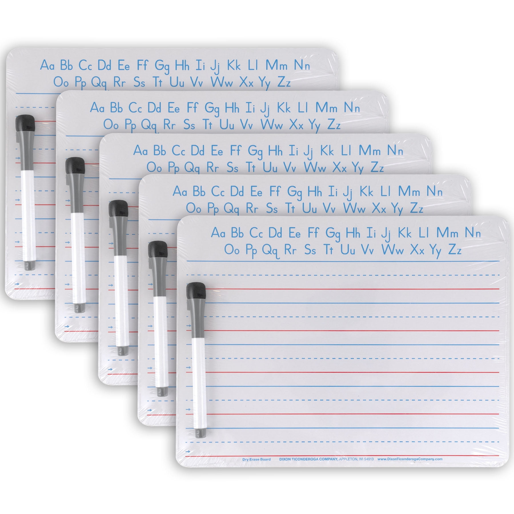ミュージック N.N Pacon Handwriting Whiteboard Dry Erase Set, 2-Sided, Ruled/Plain