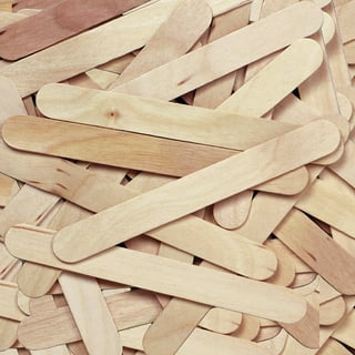 BAZIC Jumbo Craft Sticks Natural Wood, Large Size Ice Cream
