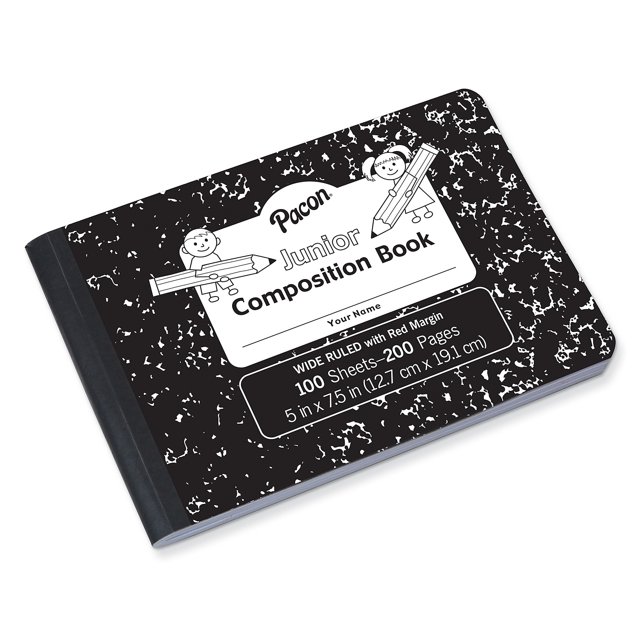 Pacon Junior 1Subject Composition Notebooks 5" x 7" Wide Ruled 100