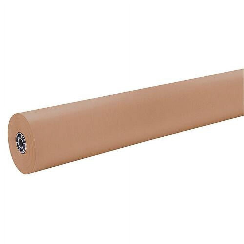 Pacon Kraft Paper - Mural, Collage, Painting, Table Cover, Craft Project - 36"Width x 1000 ftLength - 1 / Roll - Natural - Kraft | Bundle of 2 Rolls