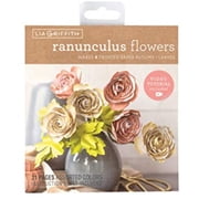 Lia Griffith Frosted Paper Blooms - Ranunculus, 6" x 6.5", 21 Sheets