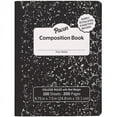 thumbnail image 1 of Pacon Composition Notebooks with Red Margin, 7.5 in x 9.75 in, Black Cover, 100 Sheets, 1 of 1