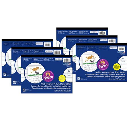 Pacon Multi-Program Handwriting Tablet 40 Sheets 6/Pack (PAC2483-6)