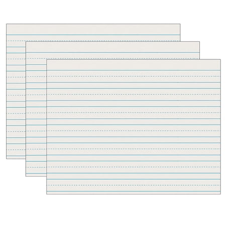 Pacon Newsprint Handwriting Paper, Skip-A-Line, Grade 2, 500 Sheets Per Pack, 3 Packs