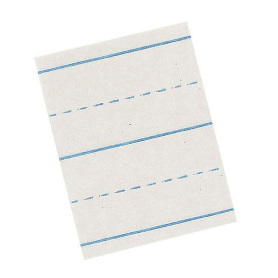 Pacon Newsprint Handwriting Paper, Picture Story, 7/8" x 7/16" Ruled Long, 18" x 12", 500 Sheets