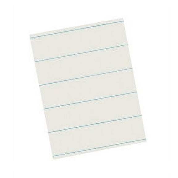 Pacon Newsprint Handwriting Paper, White, 3/8" Ruled, 8.5" x 11", 500 Sheets