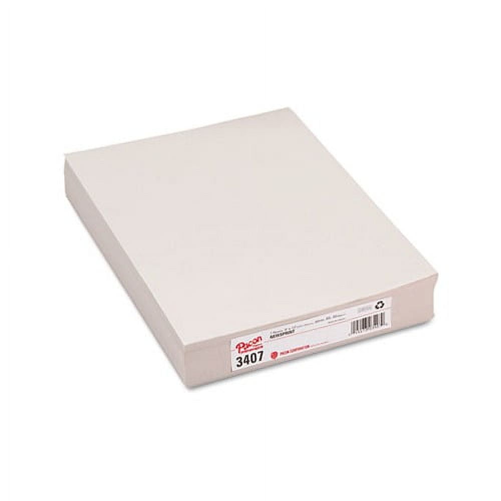 Pacon Newsprint Paper White 9" x 12" 500 Sheets Per Pack 5 Packs (PAC34075)