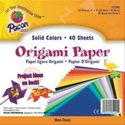 Pacon Origami Paper, Assorted Colors, 9" x 9", 40 Sheets