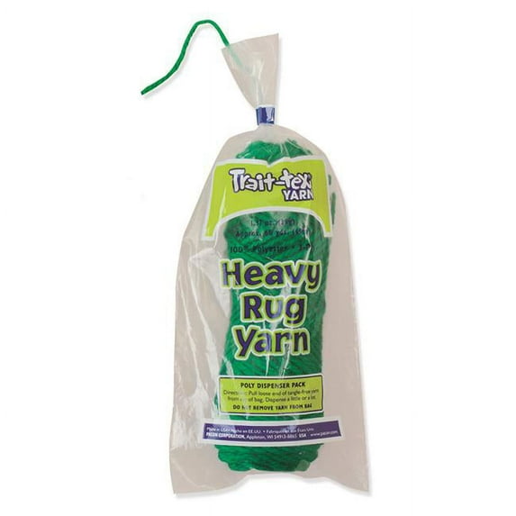 Pacon PAC04173-6 Trait-Tex Heavy Rug Yarn, Holiday Green - 60 Yard - 6 Each