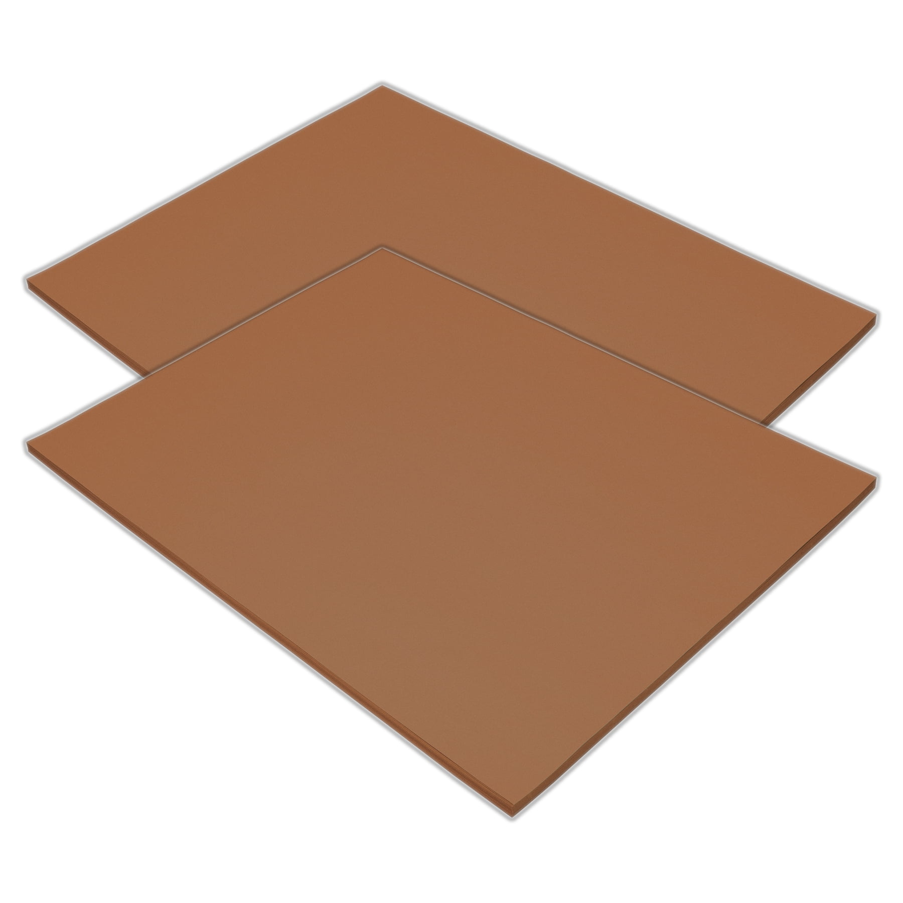 Tru-Ray Construction Paper, Heavyweight, Warm Brown, 18" x 24", 50 Sheets Per Pack, 2 Packs