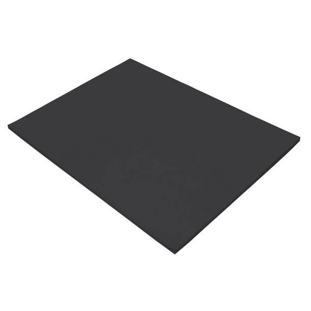 TruRay Sulphite Construction Paper, 18 x 24 Inches, Black, 50 Sheets
