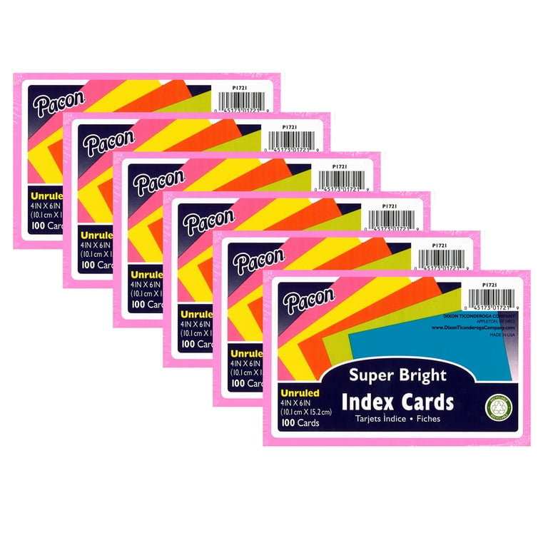 Colored Index Cards, 3 x 5, Assorted Colors, 100/Pack, 36 Packs/Carton, Ships in 4-6 Business Days Colored Index Cards, 3 x 5, Assorted Colors, 100/Pack, 36 Packs/Carton, Ships in 4-6 Business Days