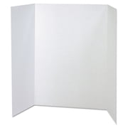 Pacon PAC37634 Spotlight Corrugated Presentation Display Boards, 48 X 36, White, 4/carton