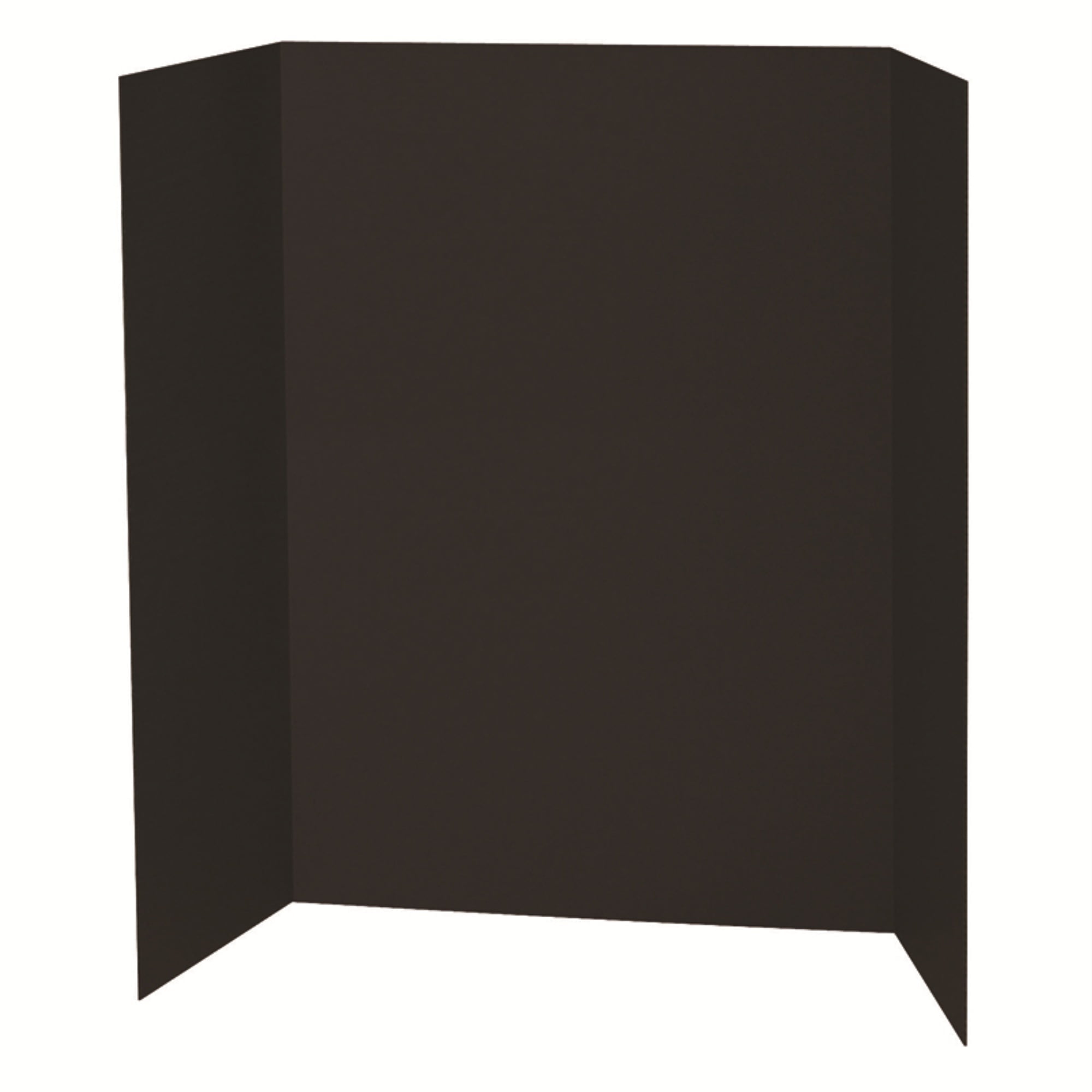 Black and Kraft Natural Tri-Fold Corrugated Cardboard Presentation Board