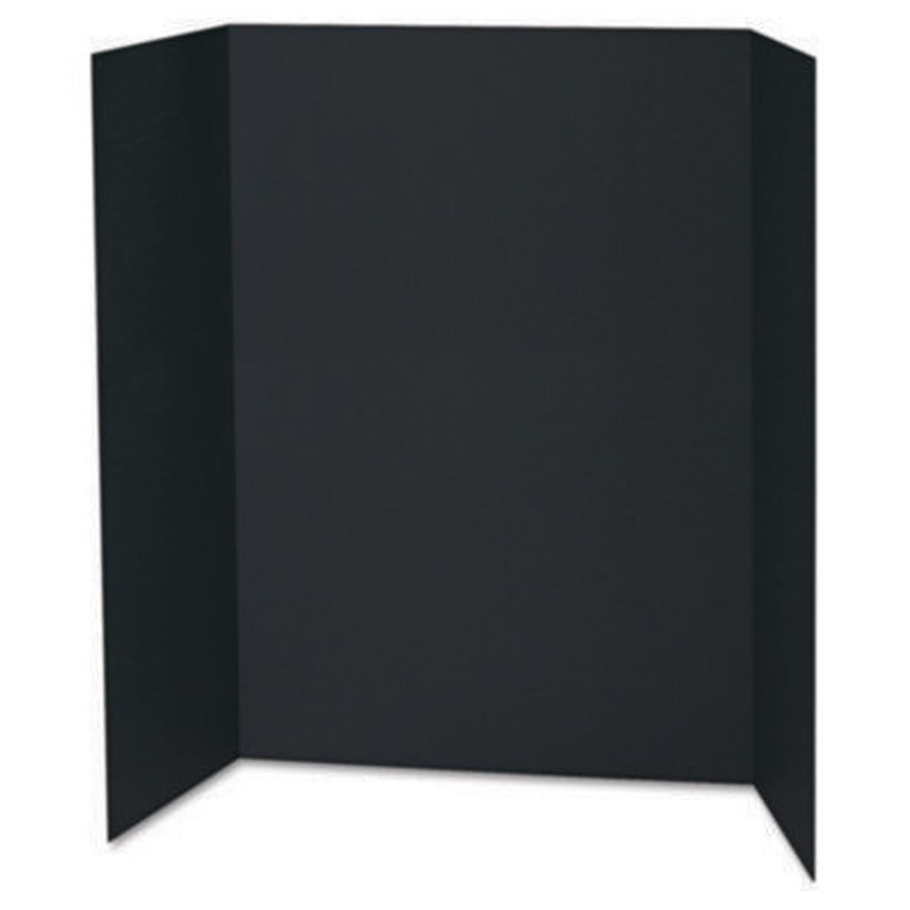 Black and Kraft Natural Tri-Fold Corrugated Cardboard Presentation Board