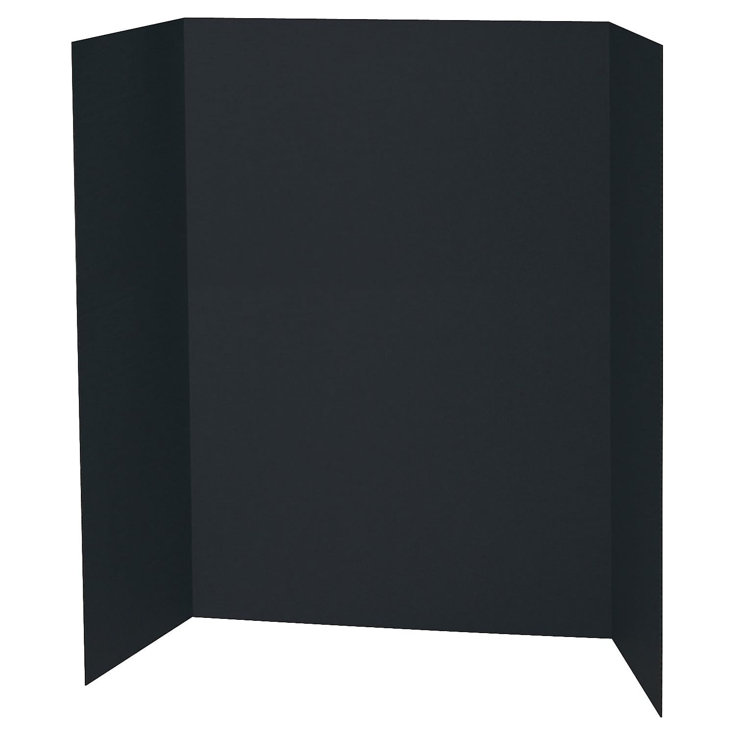 Black and Kraft Natural Tri-Fold Corrugated Cardboard Presentation Board