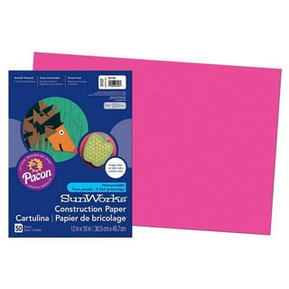 TruRay Pink Construction Paper (25 Packs Per Case) [103044], Multipurpose Copy  Paper