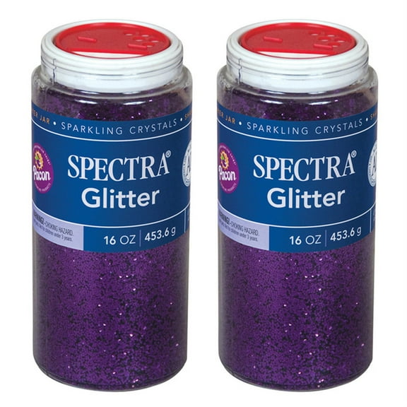 Pacon PAC91730-2 1 lbs Spectra Glitter, Purple - 2 Each