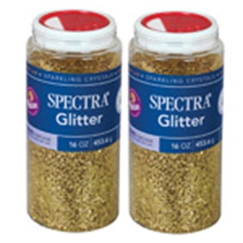 Pacon PAC91780-2 1 lbs Spectra Glitter, Gold - 2 Each