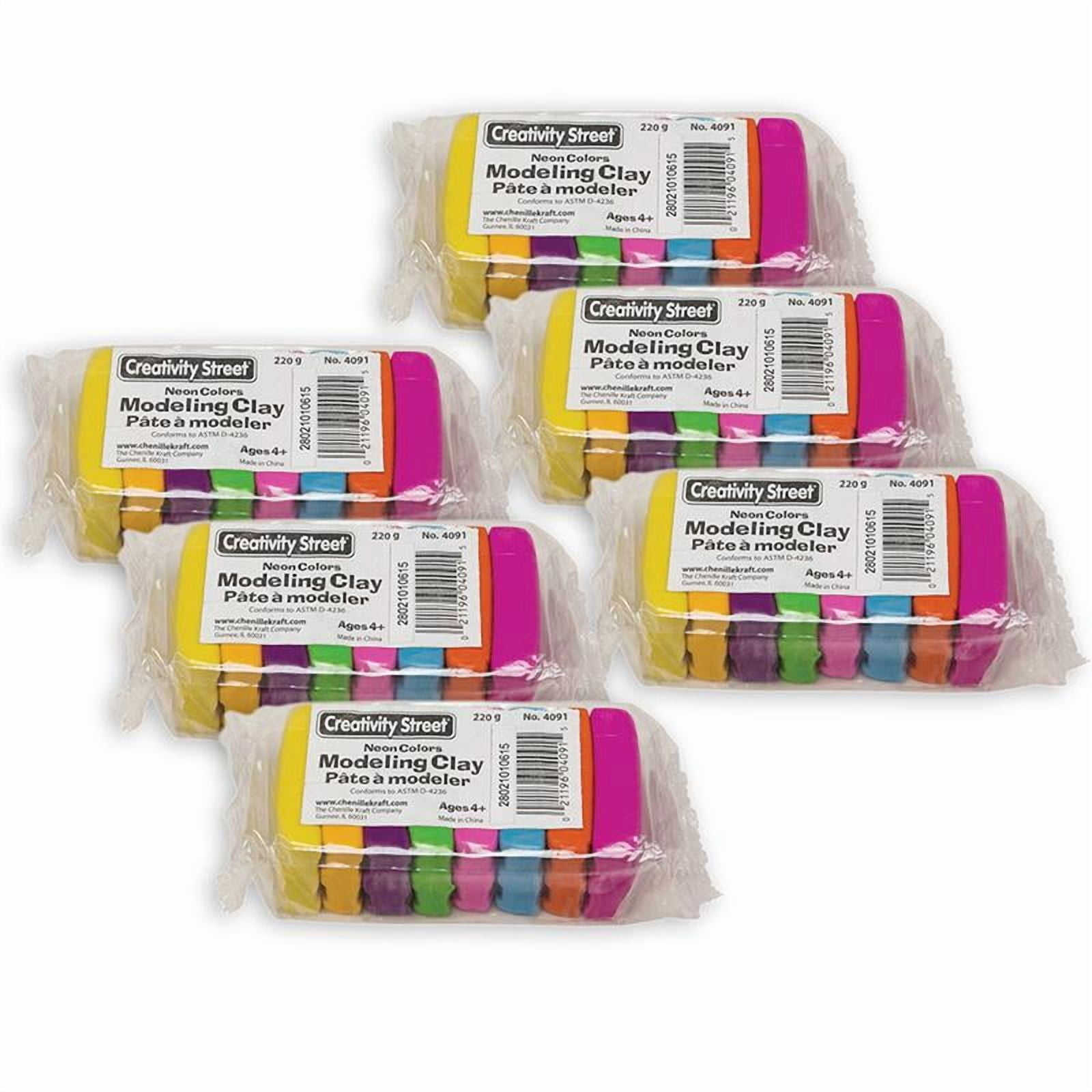 (6 Ea) Modeling Clay Brt Hues Asst 8 Pcs
