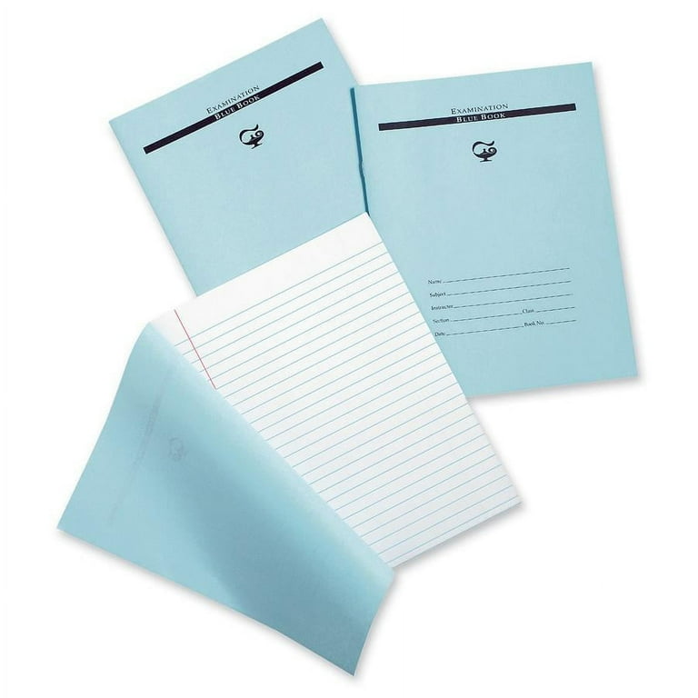 Pacon Blue Book Examination Book - 8 Sheets - 0.38 Pacon Blue Book Examination Book - 8 Sheets - 0.38