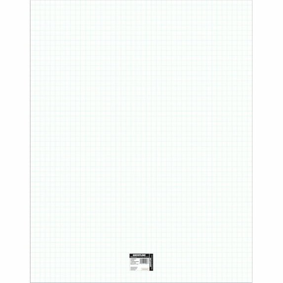 Pacon, PACCAR12006, Ghostline Grid Poster Board, 25 / Carton, White