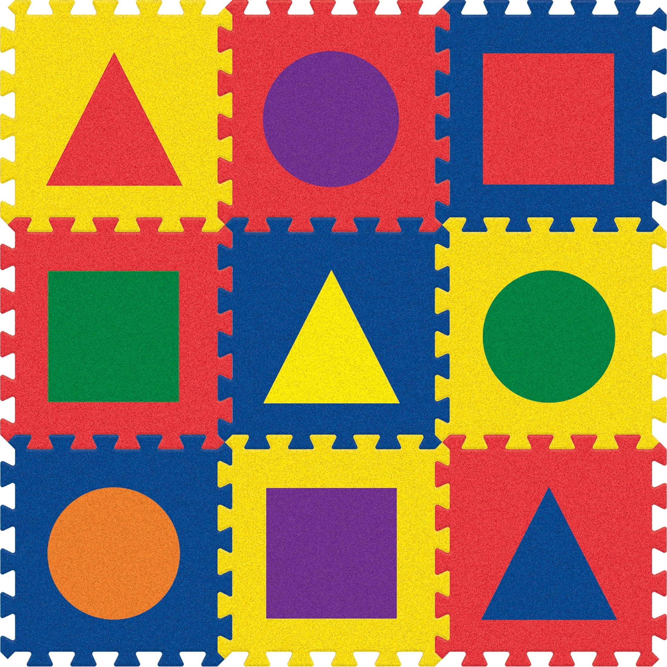 Pacon, Pacac4354, Wonderfoam Shapes Carpet Tiles, 1 / Set, Assorted