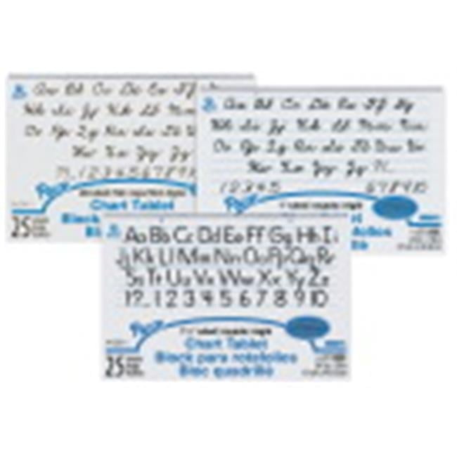 Pacon  Pacon Chart Tablet Assortment, 24 x 16 in., White, 25 Sheets Each - Pack of 12