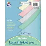 Pacon Pastel Multi-Purpose Paper, 5 Assorted Colors, 20 lb., 8-1/2" x 11", 100 Sheets