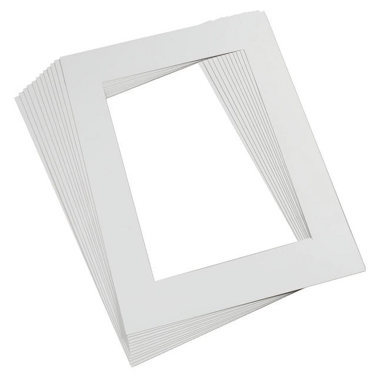 Pacon PreCut Mat Frame, 12 x 18 Inches, 4Ply, White, Pack of 12