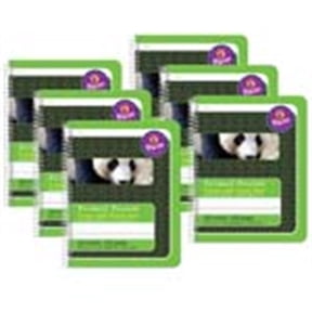 Primary Composition Book, Spiral Bound, D'Nealian/Zaner-Bloser, 5/8" x 5/16" x 5/16" Picture Story Ruled, 9-3/4" x 7-1/2", 100 Sheets, Pack of 6