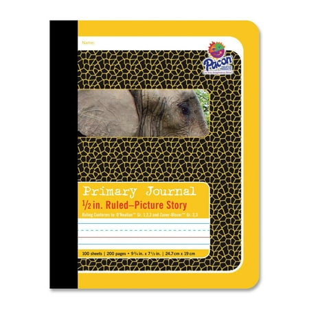 Pacon Primary Composition Book with Picture Story Space, 9.75" x 7.5", 200 Pages