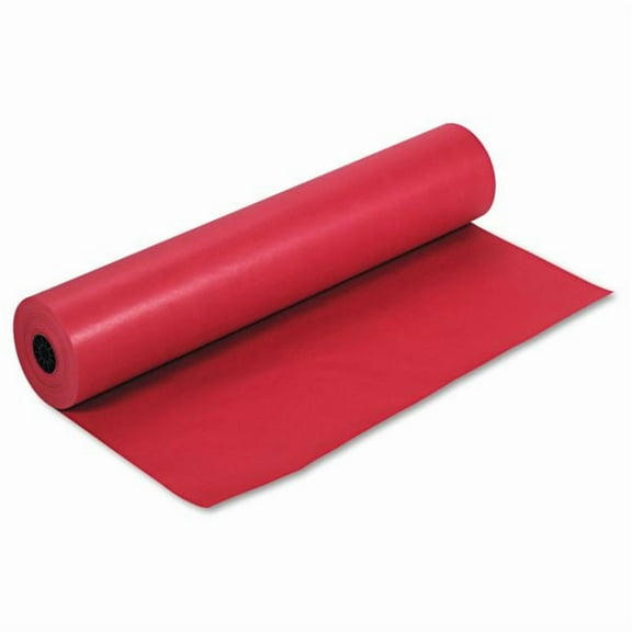 Pacon-Rainbow Duo-Finish Colored Kraft Paper, 35 lb Wrapping Weight, 36" x 1,000 ft, Scarlet