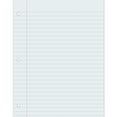 thumbnail image 1 of Pacon Composition Paper, White, 3-Hole Punched, Red Margin, 3/8" Ruled, 8-1/2" x 11", 500 Sheets, 1 of 6