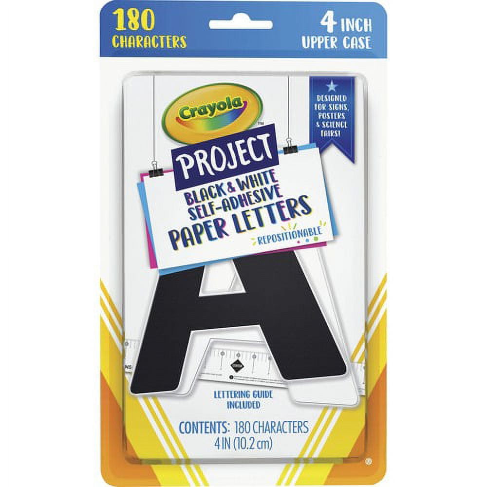 Crayola Self-adhesive Paper Letters - Self-adhesive - 2.50 Crayola Self-adhesive Paper Letters - Self-adhesive - 2.50