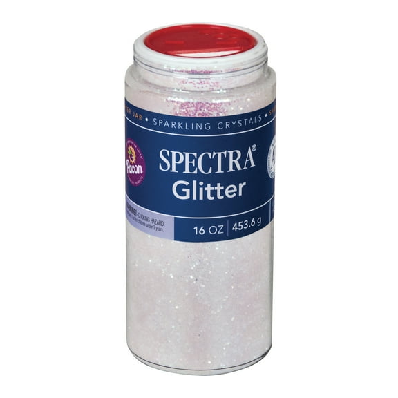 Pacon Spectra Glitter Sparkling Crystals, 16 oz., Iridescent