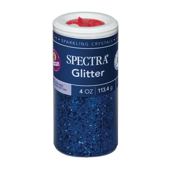 Pacon Spectra Glitter Sparkling Crystals, 4 oz., Blue