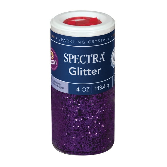 Pacon Spectra Glitter Sparkling Crystals, 4 oz., Purple