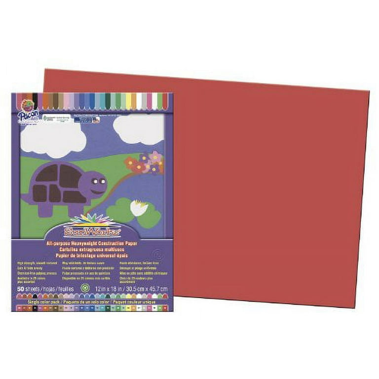 Colorations® Holiday Red 12 x 18 Heavyweight Construction Paper
