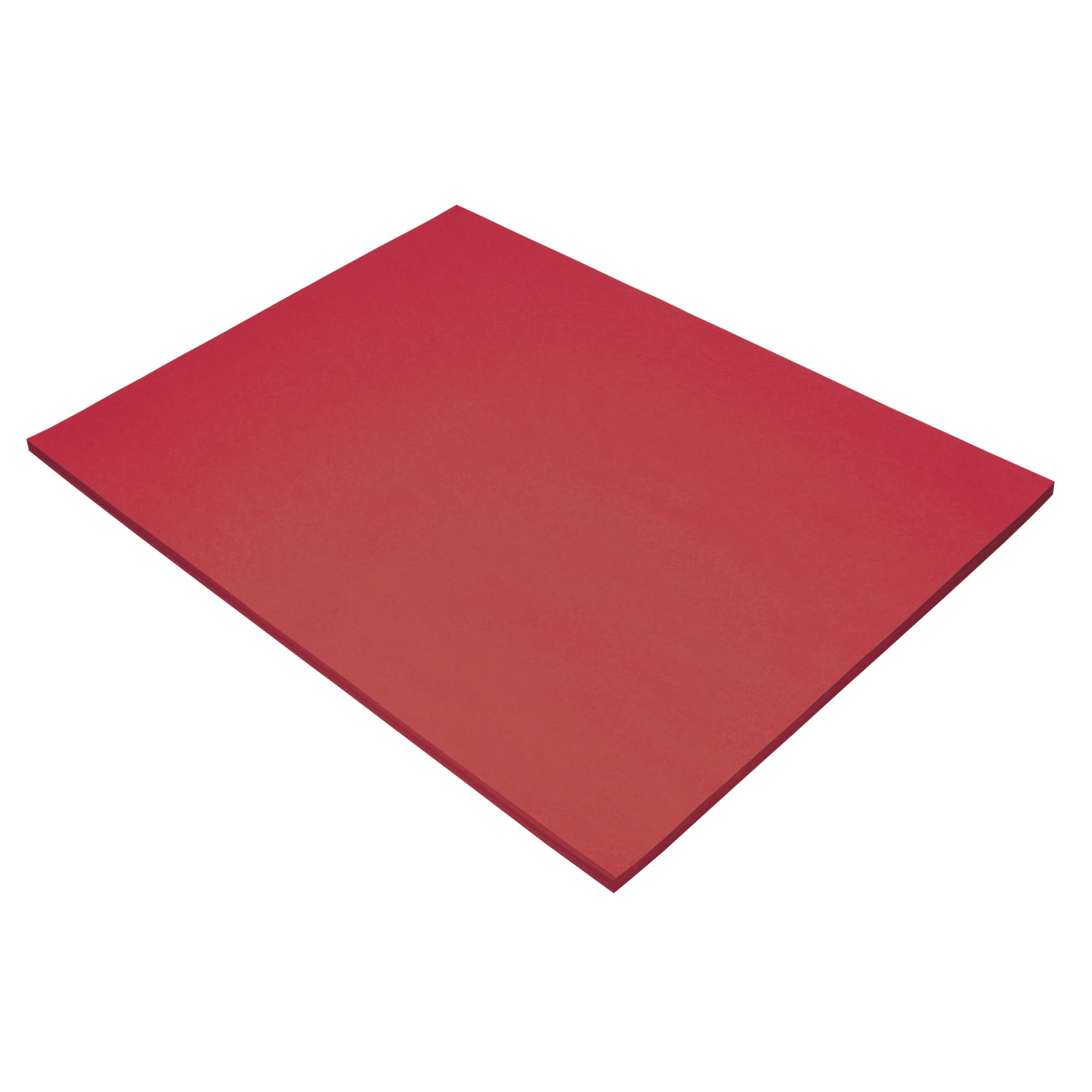 Tru-Ray Construction Paper, 76 lbs., 12 x 18, Festive Red, 50
