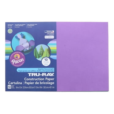 Pacon Tru-Ray Construction Paper, 50 Sheets, 12 in. x 18 in., Assorted