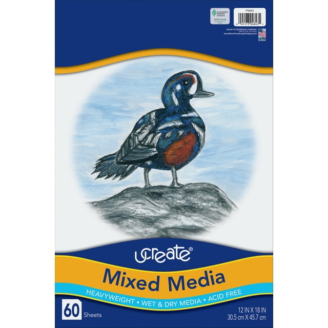 Pacon UCreate Mixed Media Art Paper, 12" x 18"