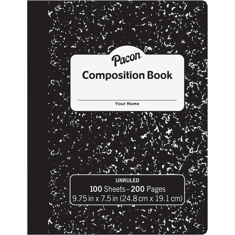 Pacon Unruled Compositon Book - 100 Sheets - Plain - Unruled - 7 1/2 Pacon Unruled Compositon Book - 100 Sheets - Plain - Unruled - 7 1/2